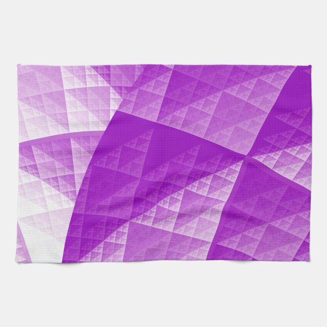 Abstraktes Violetmuster Handtuch (Horizontal)