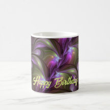 Abstraktes Violett Lila Khaki Fraktal