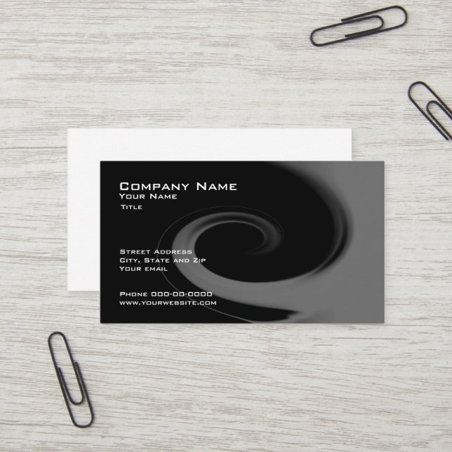 Abstraktes Visitenkarten-Design Visitenkarte (Vorderseite/Rückseite Beispiel)