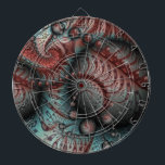 Abstraktes Vivio Fantasy Fraktal Art Brown Blue Dartscheibe<br><div class="desc">Gemusterte blaue Bälle mit 3D-Effekt. Abstraktes Fraktal Design für Ihr Dartboard und vieles mehr.</div>