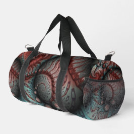 Abstraktes Vivio Fantasy Fraktal Art Brown Blue Duffle Bag