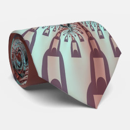 Abstraktes Vivio Fantasy Fraktal Art Brown Blue Krawatte