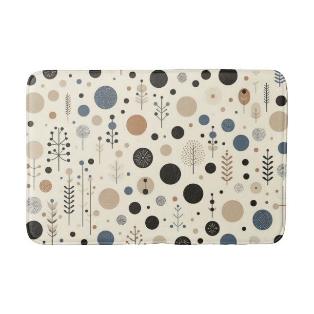 Abstraktes Wald Badematte (Vorderseite)