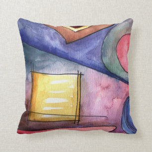 Abstraktes Wasser-Farbkissen Kissen
