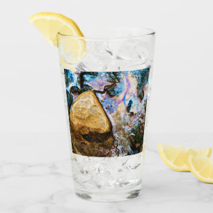 abstraktes Wasser Glas