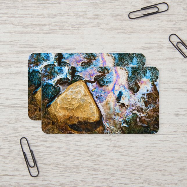 abstraktes Wasser Visitenkarte (Vorderseite/Rückseite Beispiel)