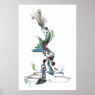 Abstraktes Wasserfarbe-Plakat # 16 Poster