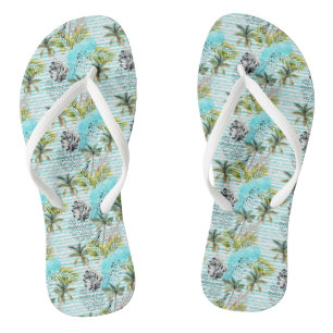 Abstraktes Wasserfarbenmuster Flip Flops