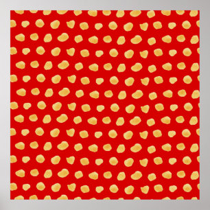 Abstraktes Wasserfarbenmuster, nahtlos, handgezeic Poster