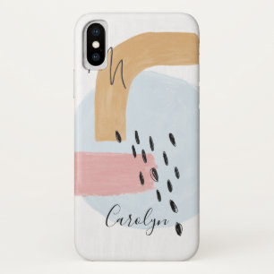 Abstraktes Wasserfarbmuster in Rosa und Blau Case-Mate iPhone Hülle