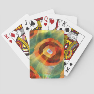 abstraktes Wassergrün der Kunstbeschaffenheit, Spielkarten