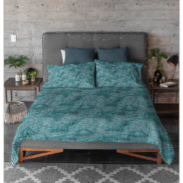 Abstraktes Watercolor Blau Grüne Textur Muster Kissenbezug