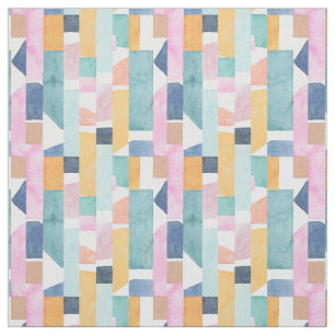Abstraktes Watercolor-Form-Muster Stoff