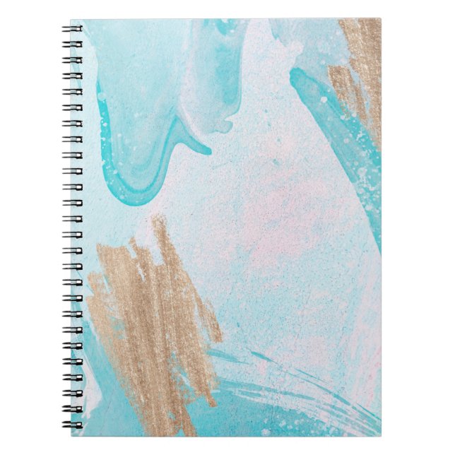 Abstraktes Watercolor-Notebook Notizblock (Vorderseite)