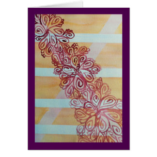 Abstraktes Watercolorgitter und -Pflanze