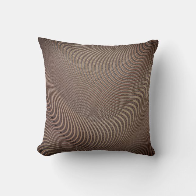 Abstraktes Wavy Art Pillow Kissen (Vorderseite)