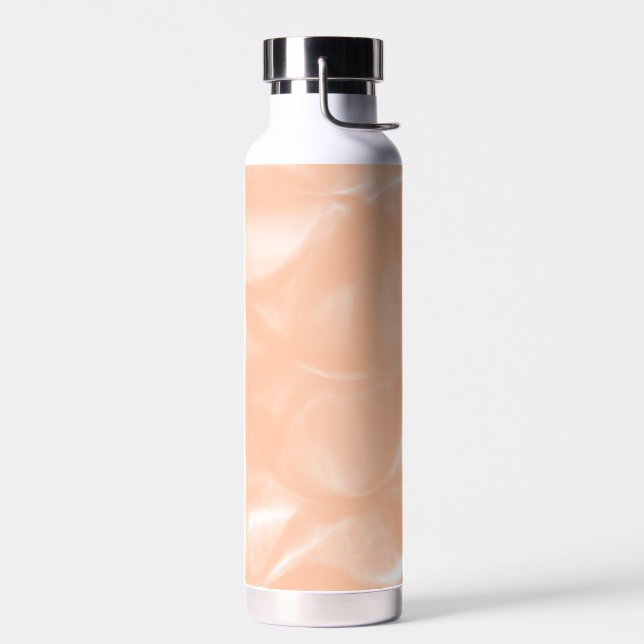 Abstraktes Weichmuster für die Farbe Peach Fuzz Trinkflasche (Links)