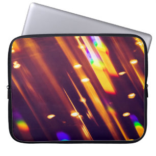 Abstraktes Weihnachten Goldene Funken oder Glitter Laptopschutzhülle