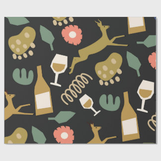 Abstraktes Weihnachtsgold Geschenkpapier