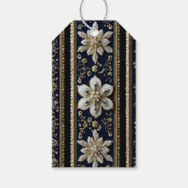 Abstraktes Weihnachtsmuster Geschenkanhänger