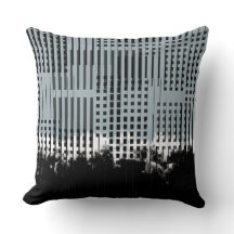 Abstraktes Weiß-, Aquamarin- und Schwarzstreifen-M