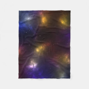 Abstraktes Weltraum-Sternbild-Design Fleecedecke