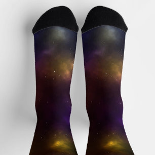 Abstraktes Weltraum-Sternbild-Design Socken
