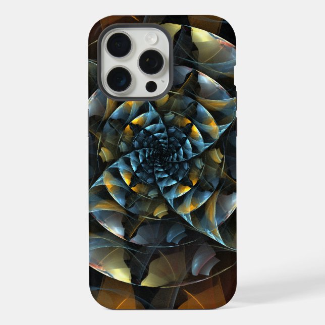 Abstraktes Windrad-Kunstwerk iPhone Hülle (Rückseite)
