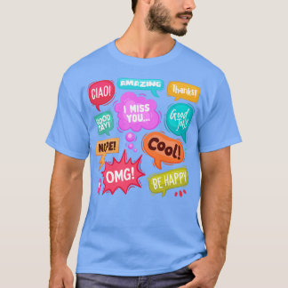 Abstraktes Wort T-Shirt