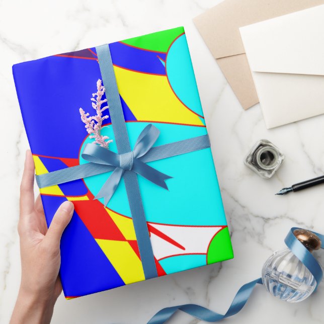 Abstraktes Wrapping-Papier für den Farbschlauch Geschenkpapier (Schenken)