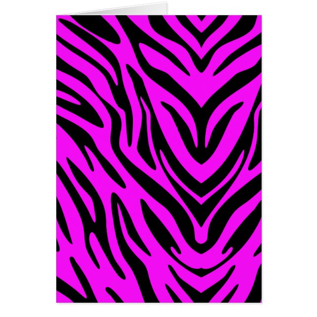 Abstraktes Zebra in Rosa und Schwarz (Vorne)