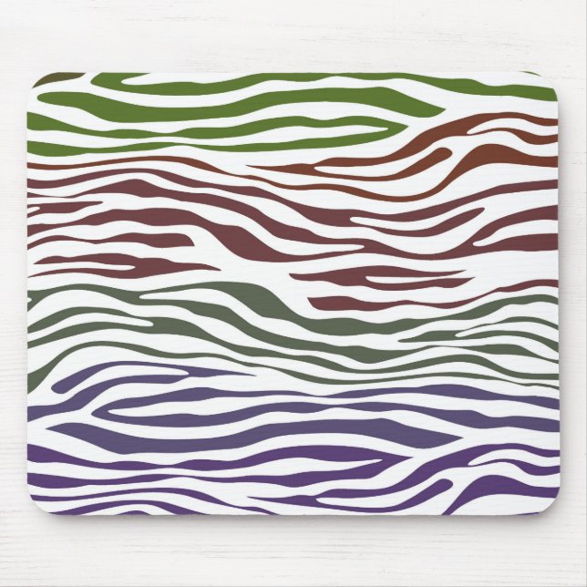 Abstraktes Zebra Mousepad (Vorne)