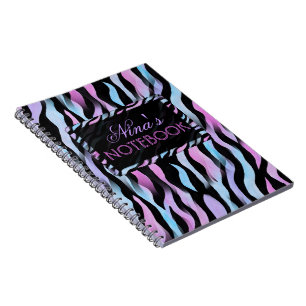 Abstraktes Zebra Stripes-Notebook Notizblock