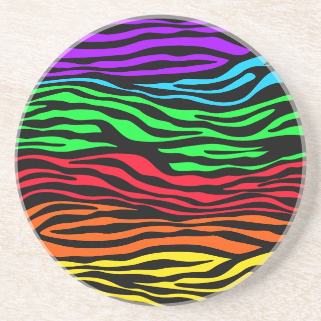 Abstraktes Zebra Untersetzer (Vorne)