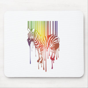 Abstraktes Zebrmauspad Mousepad