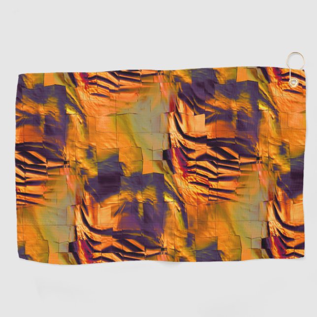 Abstraktes zeichnend Mosaik, rustikales verbrannte Golfhandtuch (Horizontal)