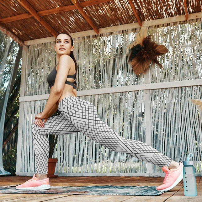 Abstraktes Zeilendreieck Leggings (Von Creator hochgeladen)