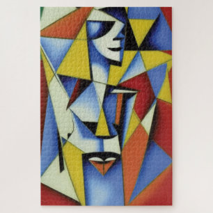 Abstraktes Zen-Cubistisches Puzzle