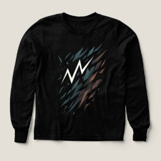 Abstraktes, zersplittertes Blitz-Grafik-T-Shirt