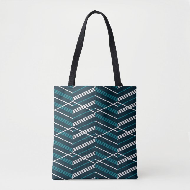 Abstraktes Zick-Zack: elegant Vintag geometrisch. (Vorderseite)