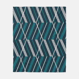 Abstraktes Zick-Zack: elegant Vintag geometrisch. Fleecedecke