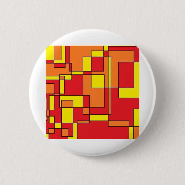 Abstraktes Ziegelmuster Button (Vorderseite)