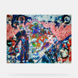 Abstraktion, Abstraktionismus, Raum, Außerirdische Acrylschild