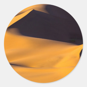 Abstraktion einer Sanddüne Runder Aufkleber