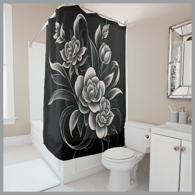 Abstraktion eingekapselt duschvorhang (Abstraction Encapsulated Shower Curtain
)