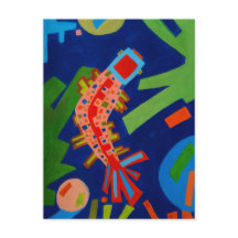 Abstraktion, Fisch, Karpfen, Kubismus,