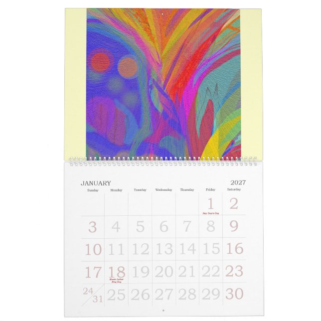 ABSTRAKTION Kunstkalender Kalender (Jan 2027)
