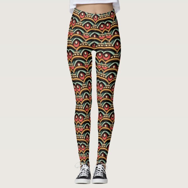 Abstraktion Leggings (Vorderseite)