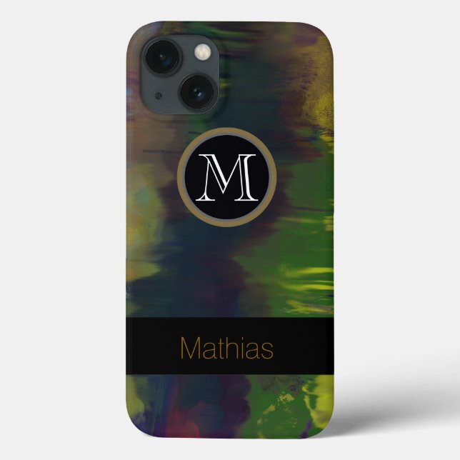 Abstraktion mit Monogramm Case-Mate iPhone Hülle (Rückseite)