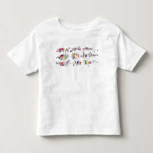 Abstraktion von den wallend Linien Kleinkind T-shirt